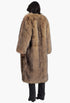Rotate Faux Fur Long Coat - Nougat
